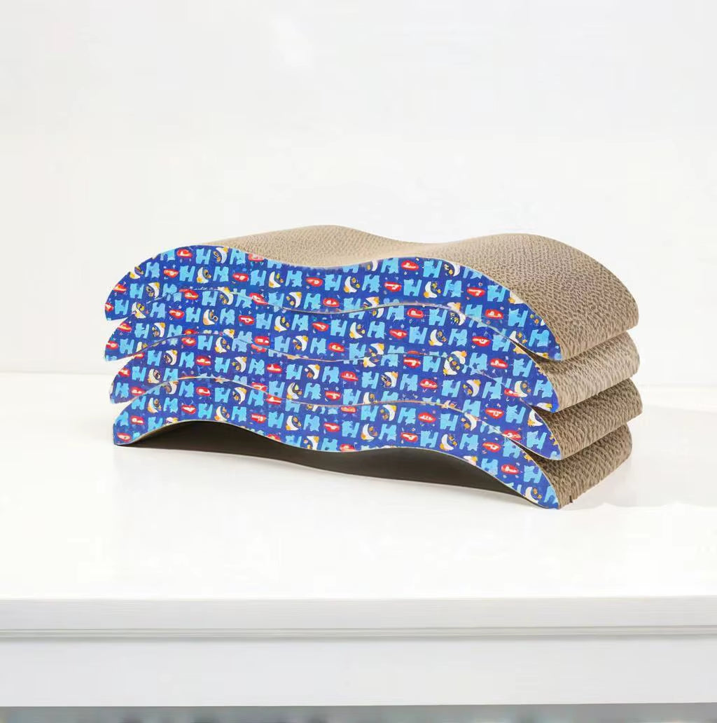 New Bowl Cat Scraper Sharpening Claw Cardboard Corrugated Board Scratch-Resistant Cat Scratch Board Cat Toy Sofa Cushion Bed