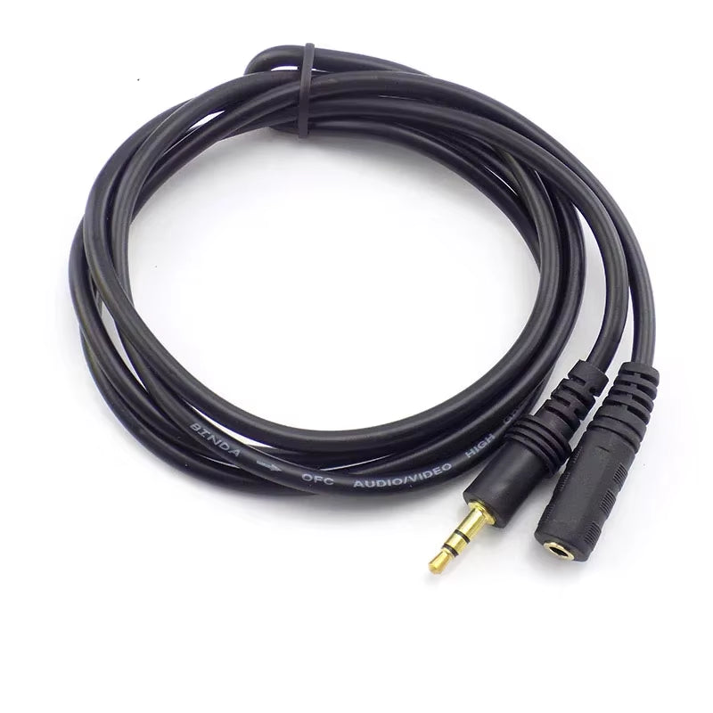 1.5/3/5/10/20M 3.5Mm Stereo Male to Male Jack Male to Female Audio Aux Extension Cable Cord for Computer Laptop MP3/MP4 H10