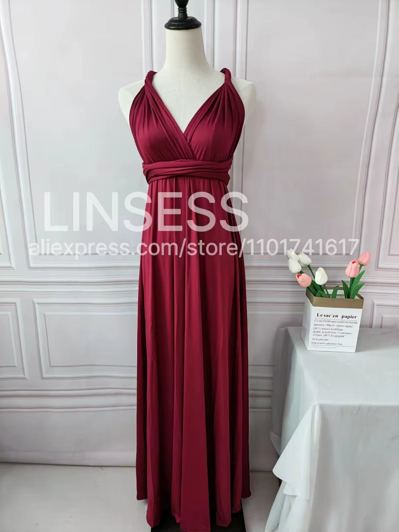 Multiway Maxi Dress Bridesmaid Dress Infinity Cocktail Dress Floor Length Bridesmaid Dress Maxi Dress for Bridesmaid Gifts