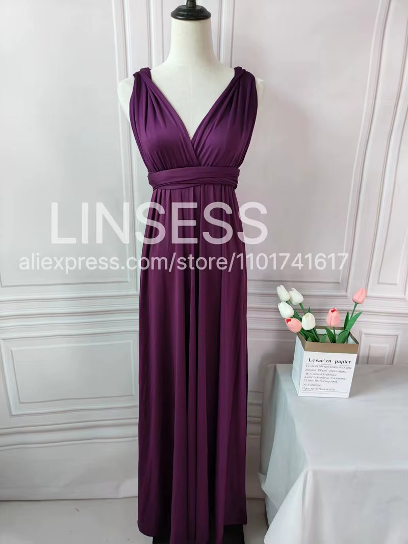 Multiway Maxi Dress Bridesmaid Dress Infinity Cocktail Dress Floor Length Bridesmaid Dress Maxi Dress for Bridesmaid Gifts