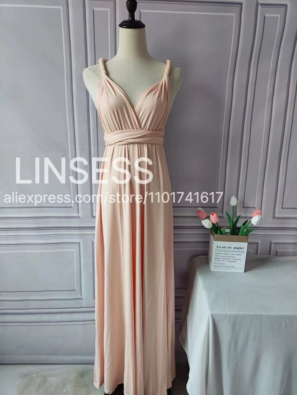 Multiway Maxi Dress Bridesmaid Dress Infinity Cocktail Dress Floor Length Bridesmaid Dress Maxi Dress for Bridesmaid Gifts