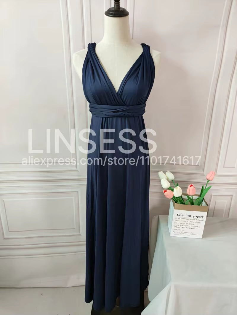 Multiway Maxi Dress Bridesmaid Dress Infinity Cocktail Dress Floor Length Bridesmaid Dress Maxi Dress for Bridesmaid Gifts
