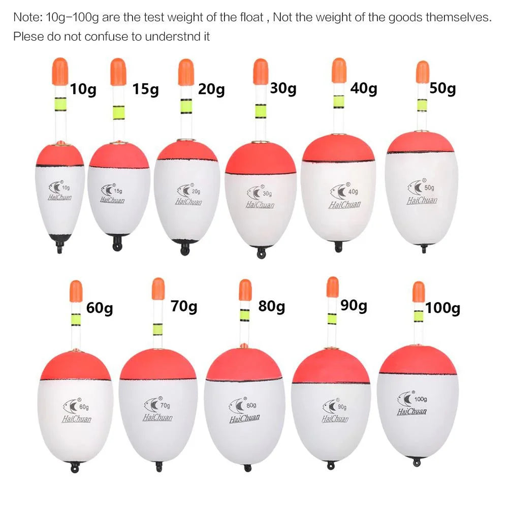 Fishing Float EVA Floats Fish Floater Bait for Sea Fishing Carp Fishing Tackle Accessories 10G-100G Buoyancy