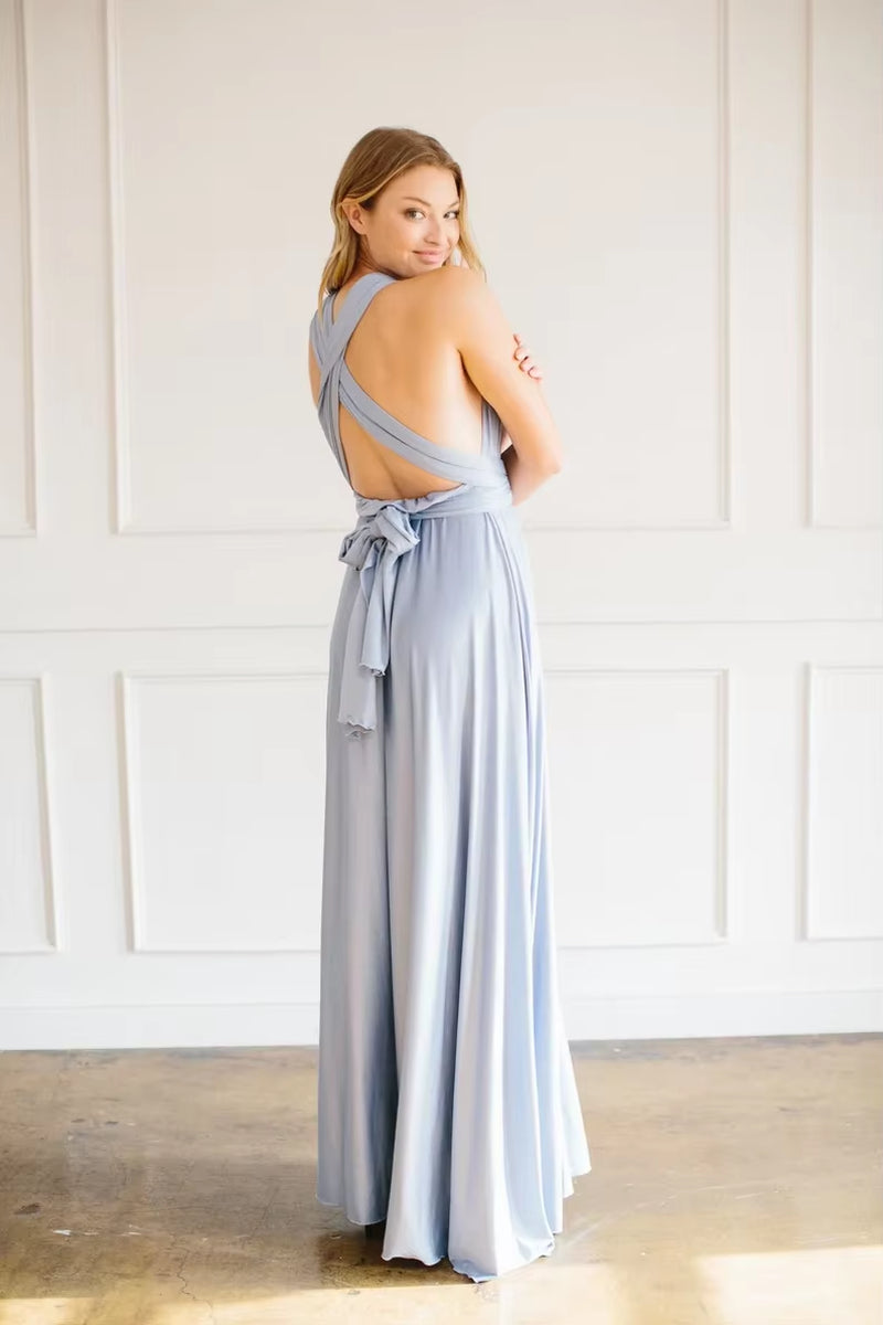Multiway Maxi Dress Bridesmaid Dress Infinity Cocktail Dress Floor Length Bridesmaid Dress Maxi Dress for Bridesmaid Gifts