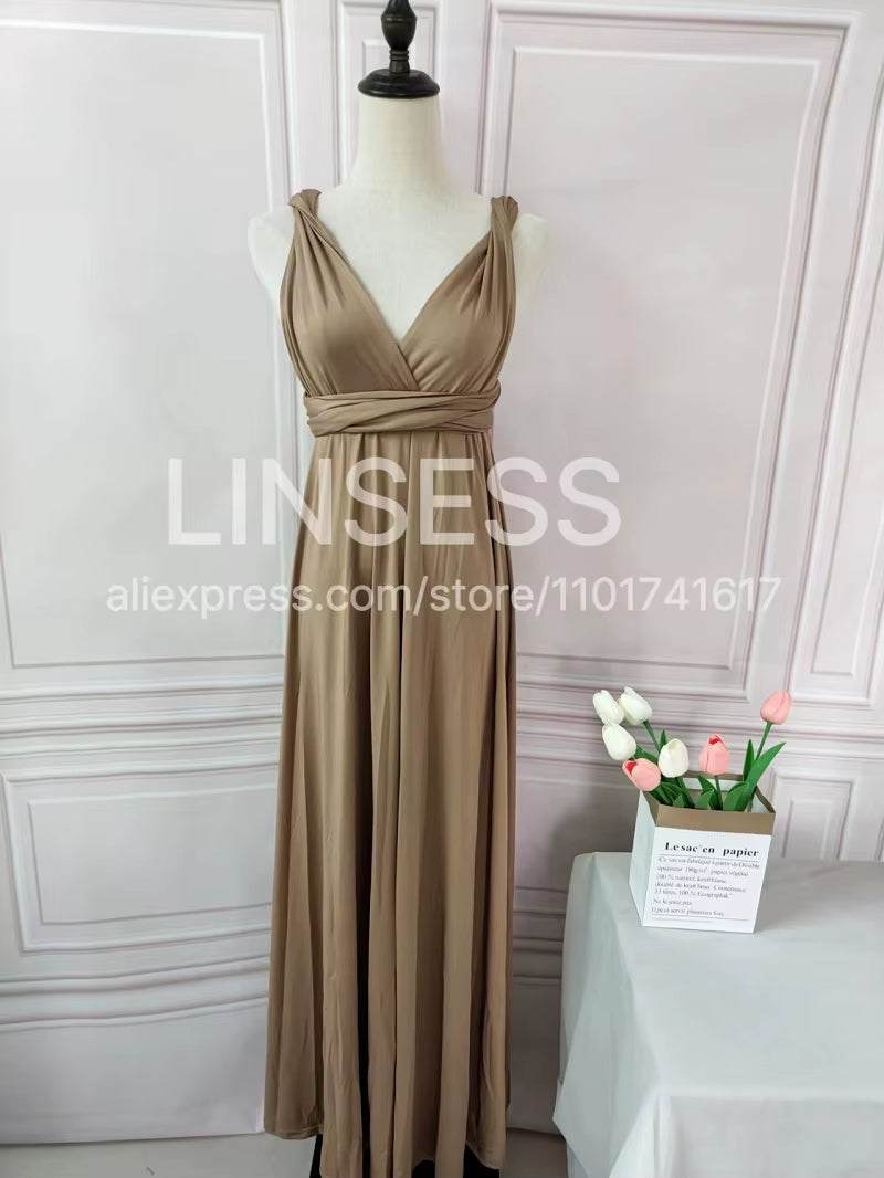 Multiway Maxi Dress Bridesmaid Dress Infinity Cocktail Dress Floor Length Bridesmaid Dress Maxi Dress for Bridesmaid Gifts