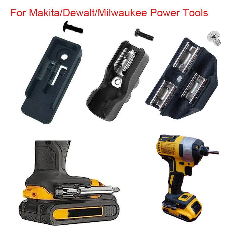 For Makita/Dewalt/Milwaukee Bit Holder Hook Dual Bit Holderfor Power Tool Accessories Bit Holder