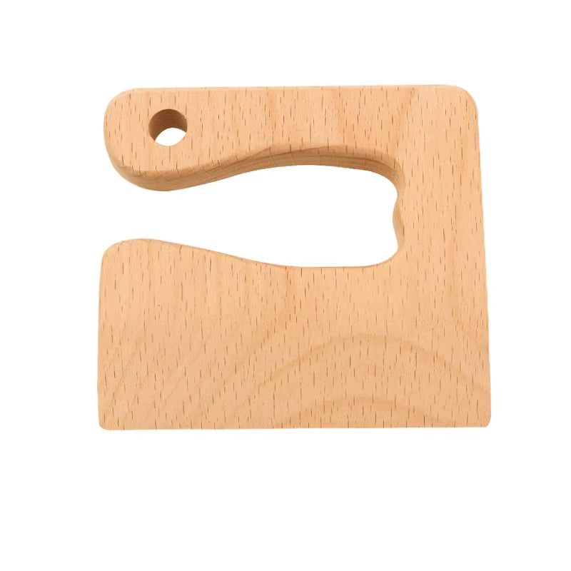 Wooden Knife Kids Cooking Toys Safe Knives Cutting Fruit Vegetable Chopper Kitchen Toy Montessori Education Tools for Toddlers