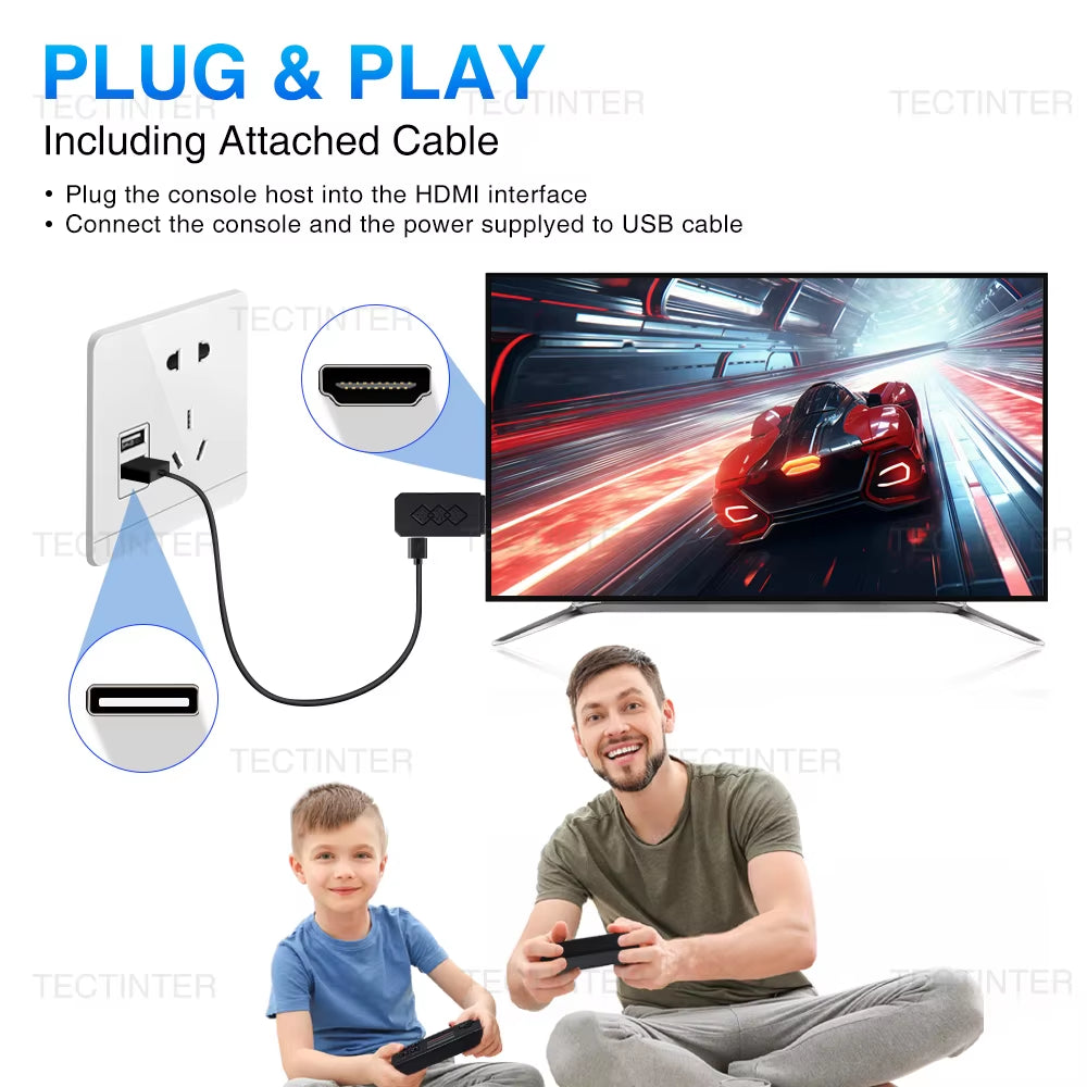Video Game Console Hdmi-Compatible Mini TV Game Stick Built in 1661+ Classic 8 Bit Games Retro Handheld Game Player Dual Gamepad
