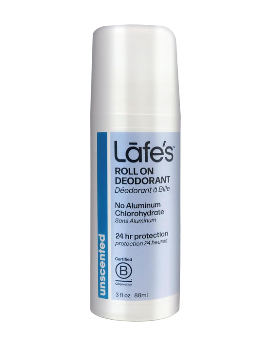 Natural Deodorant | 3Oz Roll-On Aluminum Free Natural Deodorant for Men & Women | Paraben Free & Baking Soda Free with 24-Hour Protection | Unscented