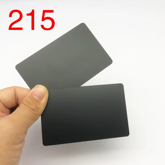 Metal NFC Card: 215Chip,504B, 13.56MHZ Read/Write, Laser-Printable，One Side Is Metal and One Side Is Pvc