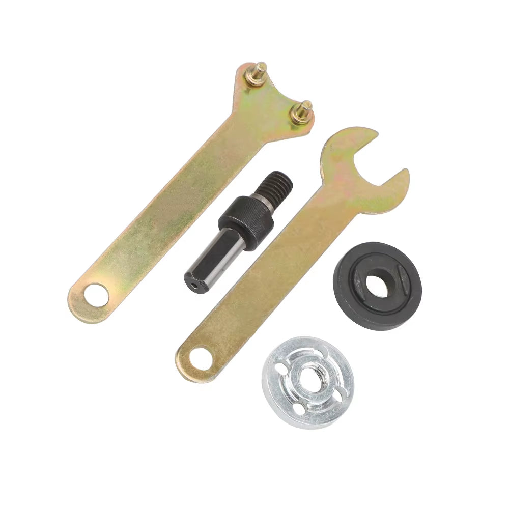 10Mm Electric Drill Conversion Angle Grinder Connecting Rod for Cutting Disc Polishing Wheel Metals Handle Holder Adapter 1 Set