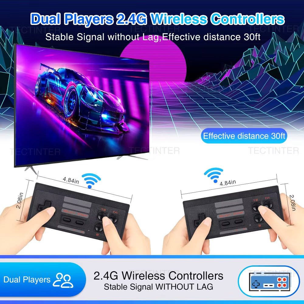 Video Game Console Hdmi-Compatible Mini TV Game Stick Built in 1661+ Classic 8 Bit Games Retro Handheld Game Player Dual Gamepad