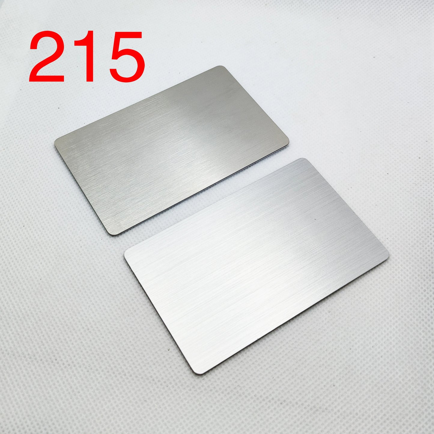 Metal NFC Card: 215Chip,504B, 13.56MHZ Read/Write, Laser-Printable，One Side Is Metal and One Side Is Pvc