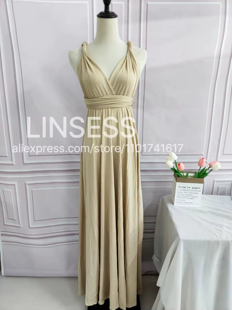 Multiway Maxi Dress Bridesmaid Dress Infinity Cocktail Dress Floor Length Bridesmaid Dress Maxi Dress for Bridesmaid Gifts