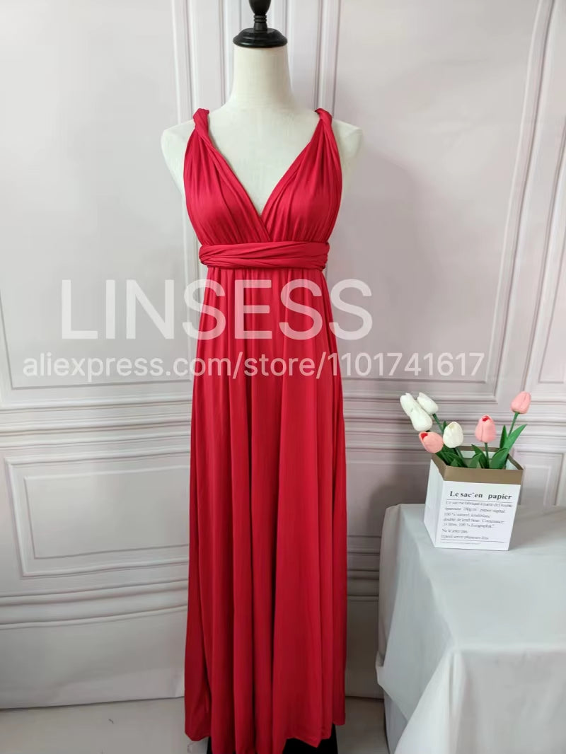 Multiway Maxi Dress Bridesmaid Dress Infinity Cocktail Dress Floor Length Bridesmaid Dress Maxi Dress for Bridesmaid Gifts
