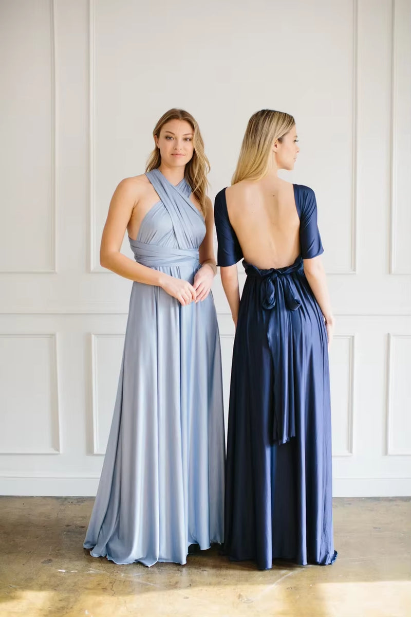 Multiway Maxi Dress Bridesmaid Dress Infinity Cocktail Dress Floor Length Bridesmaid Dress Maxi Dress for Bridesmaid Gifts