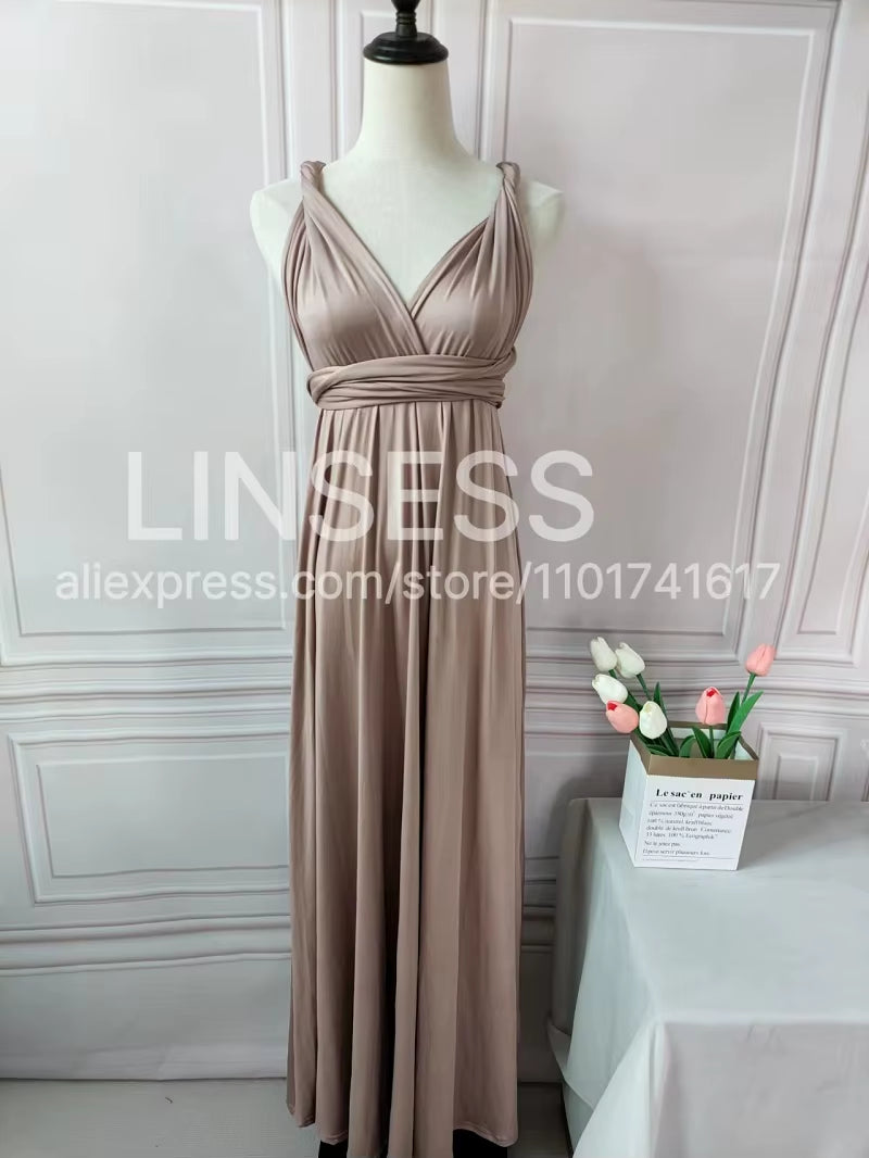 Multiway Maxi Dress Bridesmaid Dress Infinity Cocktail Dress Floor Length Bridesmaid Dress Maxi Dress for Bridesmaid Gifts