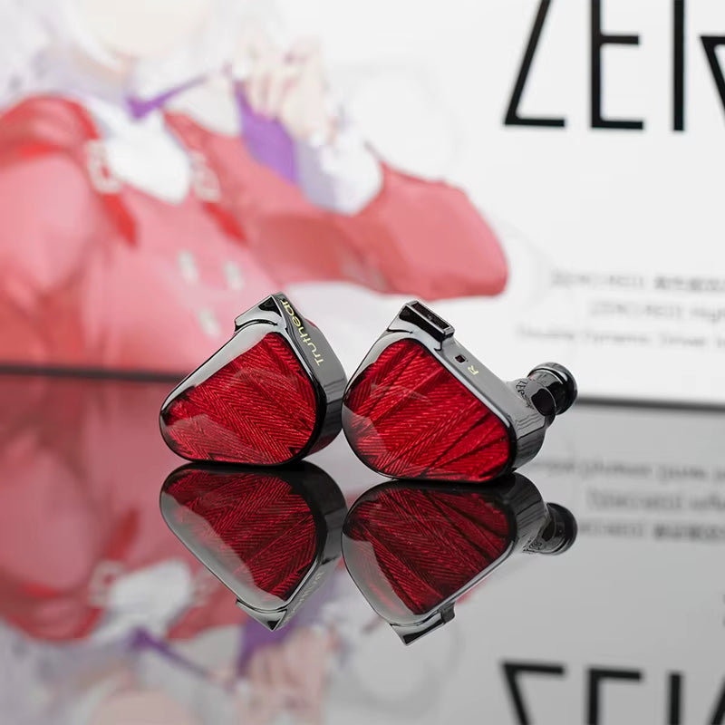 X Crinacle ZERO:RED Earphone Dual Dynamic Drivers in Ear Headphone with 0.78 2Pin Cable