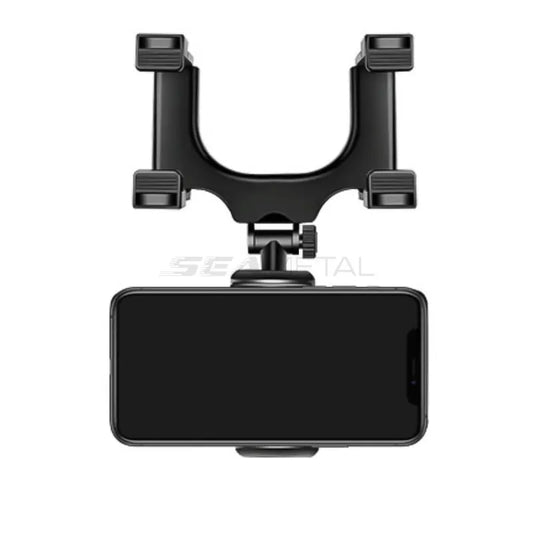 Rearview Mirror Phone Holder for Car Free Rotation Adjustment Phone Mount Stable Gripper Smartphone Navigation Bracket
